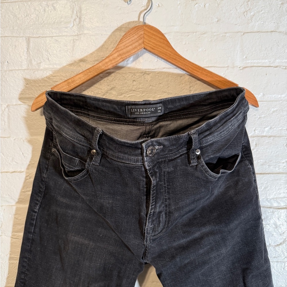 Liverpool Men's Dark Gray Slim Jeans